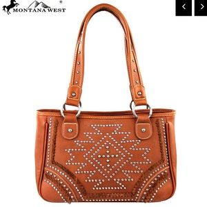 Montana West Southwestern Brown Tote